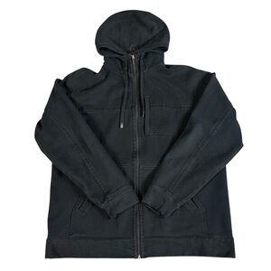 Lululemon Men's Full Zip Vented Hoodie Jacket Black XXL